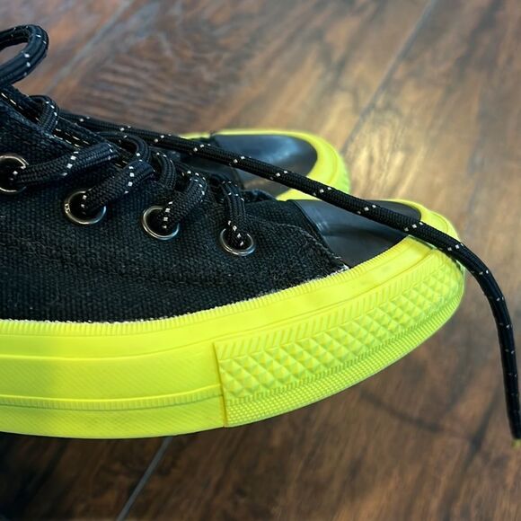 Converse Counter Climate high tops size 7 black and neon yellow EUC Chuck Taylor - Picture 4 of 11